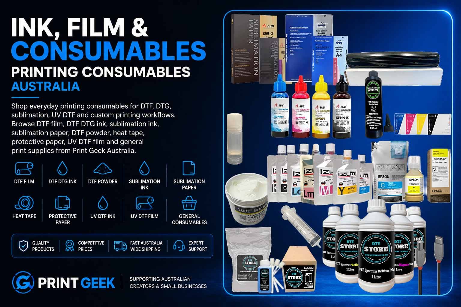 Ink film and printing consumables category at Print Geek